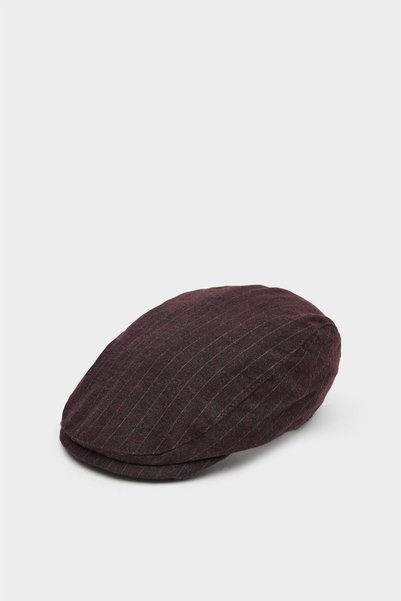 Ds Damat Burgundy Striped Hat