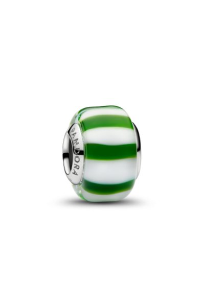 Green Mint Candy Murano Glass Charm