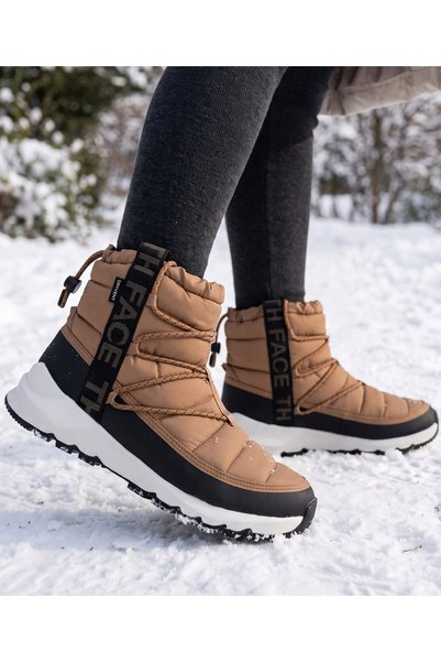 W Thermoball Lace Up Waterproof Women's Snow Boots Brown