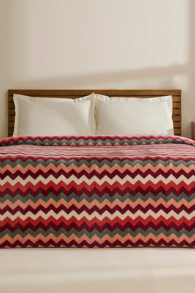 Arvela Double Acrylic Blanket Pink