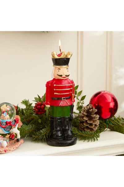 New Year Nutcracker Shaped Candle 6.5X21 cm