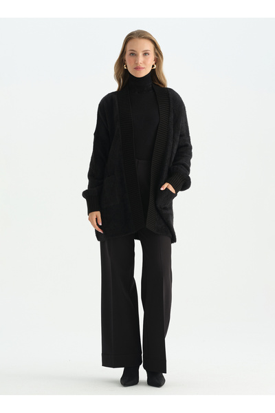 Black Women's Cardigan 26Ksl4211