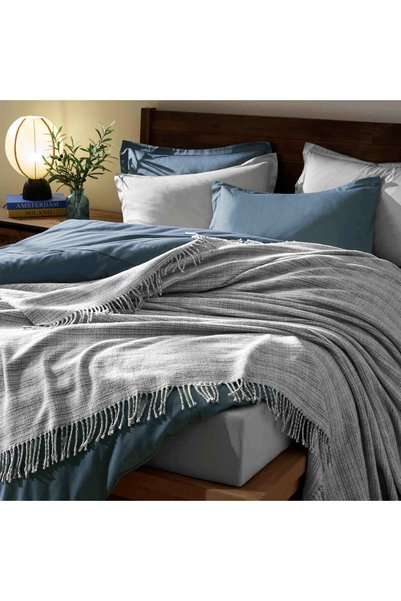 Amorie Double Grey Blanket