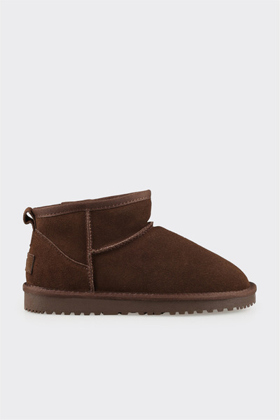 Brown Leather Women's Casual Boots