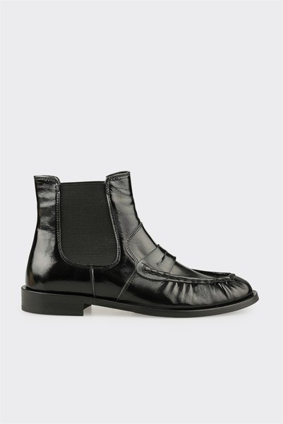 Black Leather Women's Classic Boots
