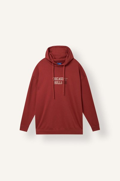 Nba Chicago Bulls Oversized Hooded Thick Fabric Sweatshirt I8885Ax26Wn