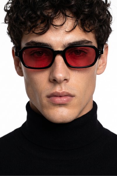 Lucky Black Red Men's Circadian Balance Glasses