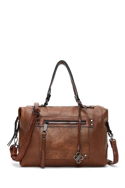 Women's Camel Long Strap Casual Shoulder Bag Wb100014Sf