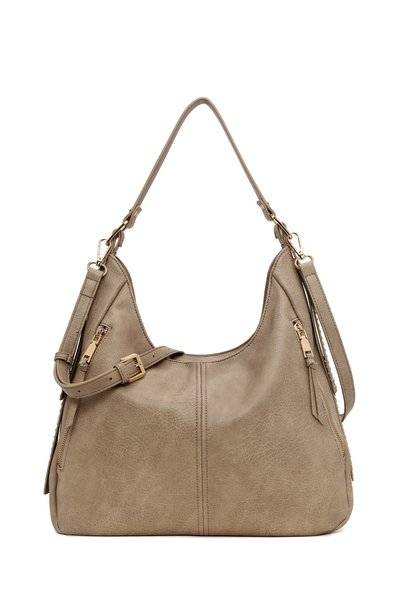 Women's Beige Long Strap Shoulder Bag Ab15001963