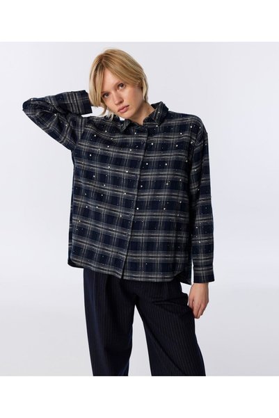 Hotfixed Plaid Shirt
