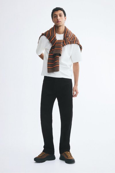 Cotton and Corduroy Trousers Regular Fit