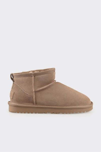 Mink Leather Women's Casual Boots