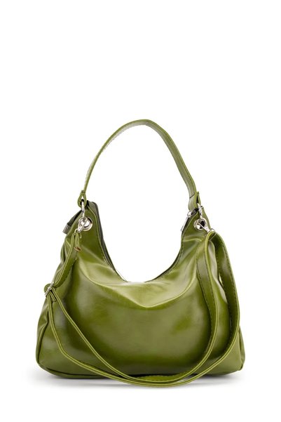 Women's Handbag with Metal Ring and Clip Detail, Sofia.