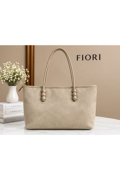 Women's Suede Shoulder Bag - Stylish and Spacious Hand and Shoulder Bag