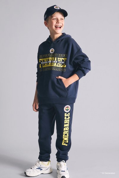 Fenerbahçe Emblem Cotton Gabardine Cap Hat for Boys I9596A826Wn