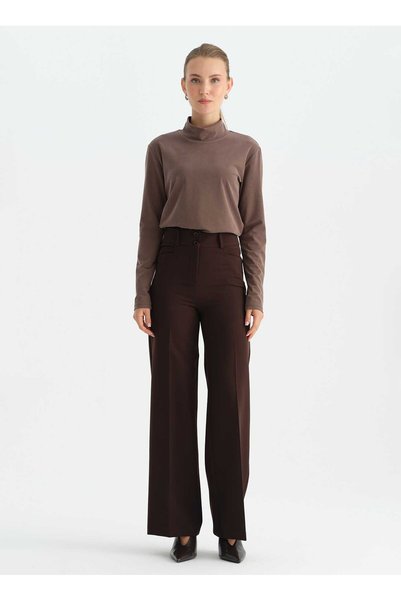 Brown Women's Trousers 26Ksl5665