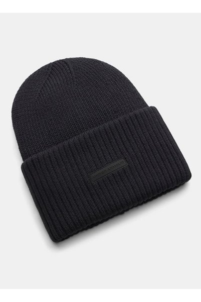 6014426-001 W Halftime Cuff Black Women's Ribbed Patterned Outdoor Beanie