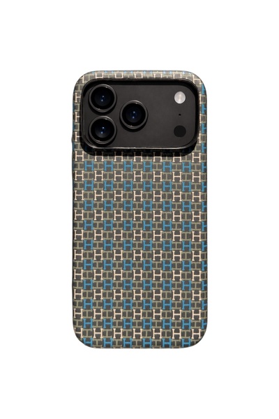 iPhone 17 Pro Max Compatible Case with Letter Detail, Monogram Pattern, Camera Protection, and Magsafe Support.