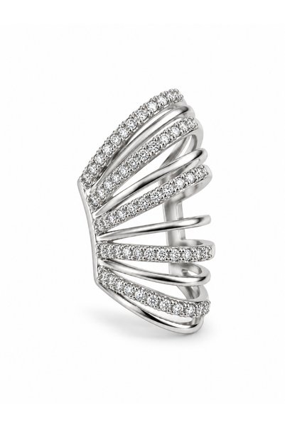 Steel Tulip Earcuff