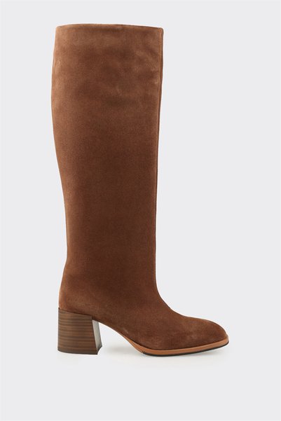 Brown Leather Women's Casual Boots