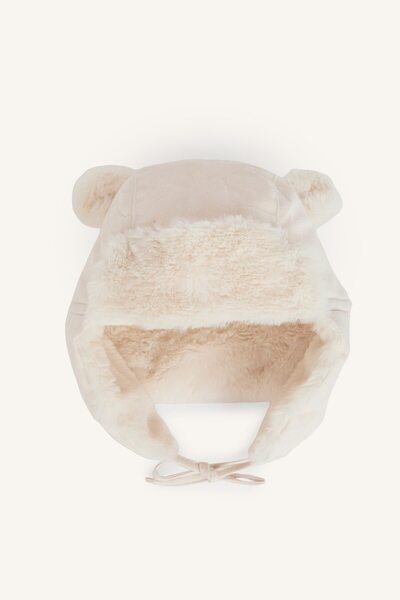Basic Plain 3D Ear-Detailed Faux Fur Hat for Baby Girls I1121A526WN