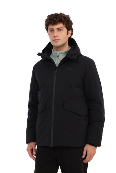 Men's Short Coat, Black, ML, IVO, 1ELVIN