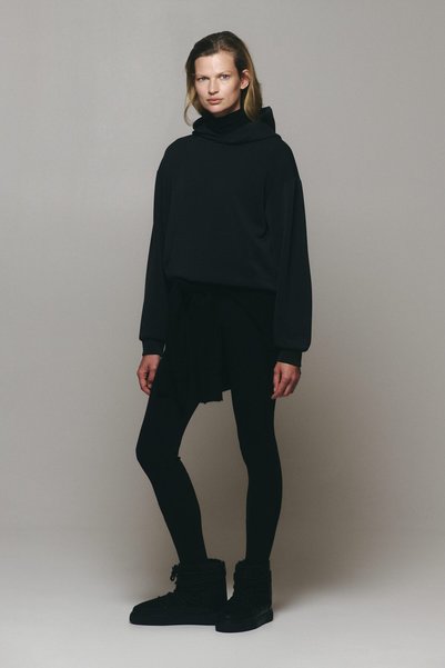 Oversized Sports Top with Modal Blend and Hood