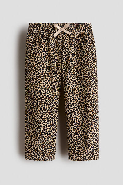 Patterned and Corduroy Jogger Pants
