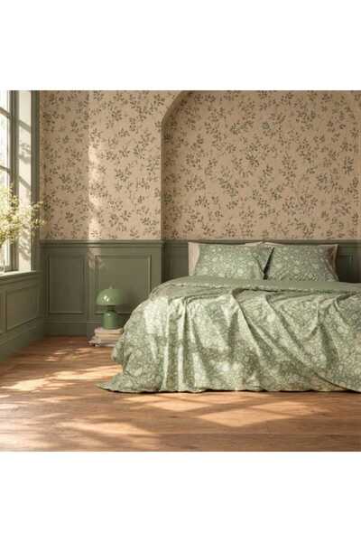 Soft Liana Double Duvet Cover Set - Green