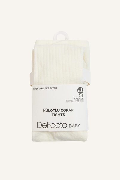 Cotton Ribbed Tights for Baby Girls I8489A5Ns