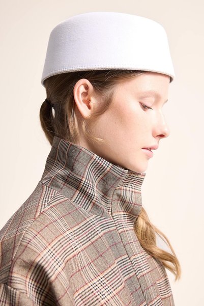 Women's Molded Felt Textured Hat I4438Ax26Wn