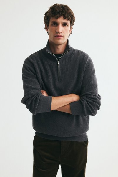 Half Zipper Sweater Regular Fit
