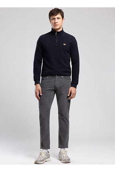 261 LCM 221010 JAGGER ND 1 Gray Men's Slim Straight-Leg Corded Fabric Chino Pants