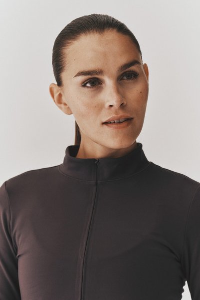 Warm Zip-Up Sports Top Fleece Softmove ™