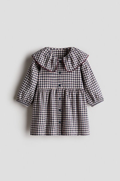 Cotton and Collared Dress