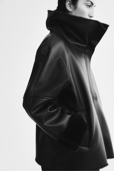 Fur-Lined and Coated Jacket