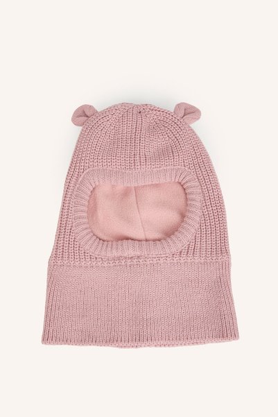 Knit Balaclava With Scarf and Ear Flaps for Baby Girls I1119A526WN