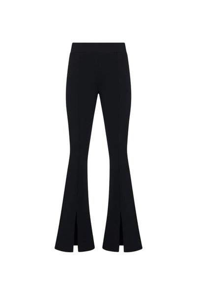 Black Women's Slim Fit Embroidered Sweatpants ALG26063