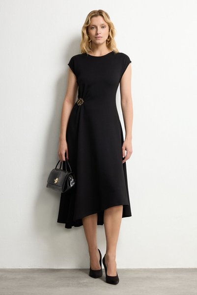 Black Buckle Dress