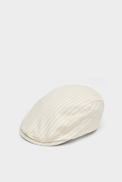Ds Groom Beige Striped Hat