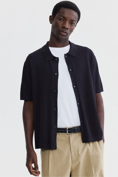 Rubber Braided Shirt Regular Fit