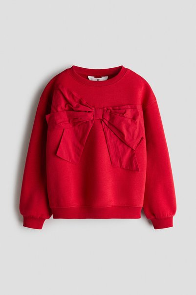 Sweatshirt with Loose Cut and Motif Detail