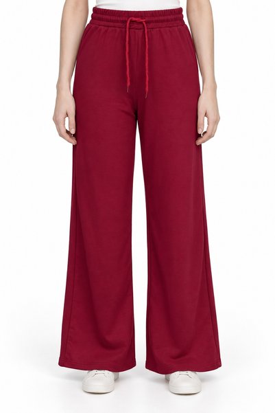 Two Thread Print Wide Leg Pants