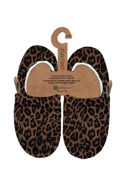 SW2741000005-Lexi Bootie Brown Girls' Slippers
