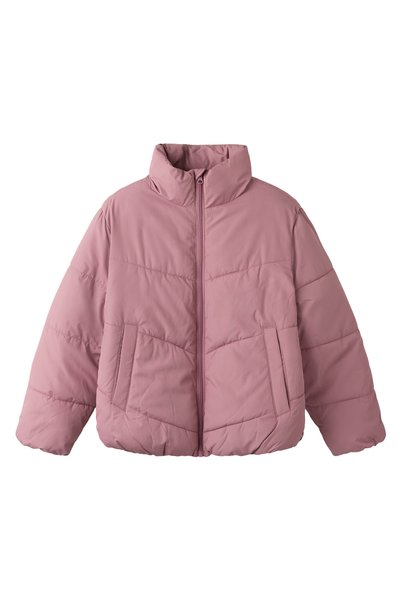 13261802 NKFFORTY PUFFER JACKET Dried Rose Women's Zipper Regular Fit Puffer Coat