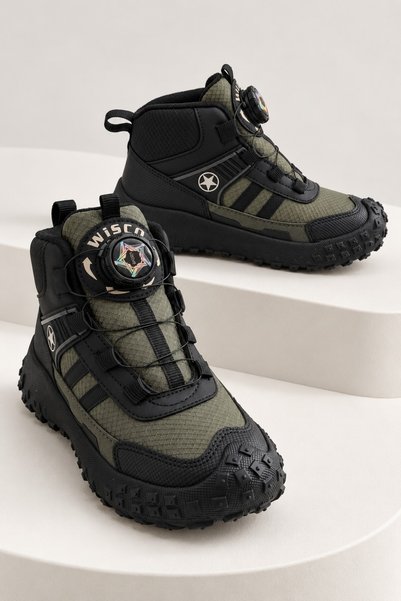 TORKY Unisex Children's Casual Outdoor Trekking Boot with Lace-Up Adjustment Mechanism and Thick Soles