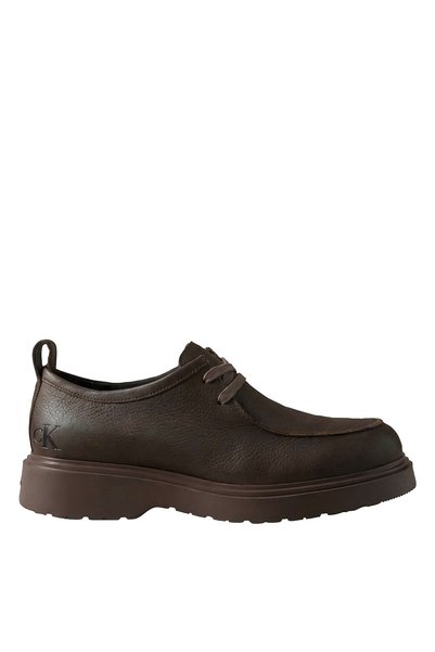 COMBAT APRON LACEUP TU LTH Brown Men's Leather Casual Shoes