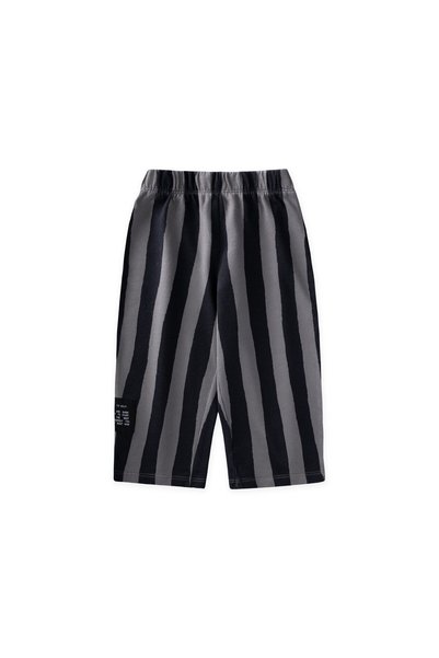 Loose Fit Sweatsuit, Ages 2–8, Gray and Navy Blue Stripes