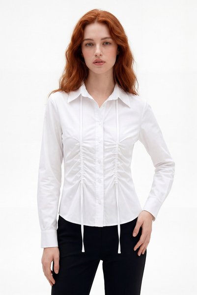 Stylish Fit Cut Gathered Women's SHIRT