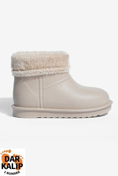 F003 Children's Fur-Trimmed Boots for Everyday Wear